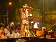 Maha Aarti ceremony by the