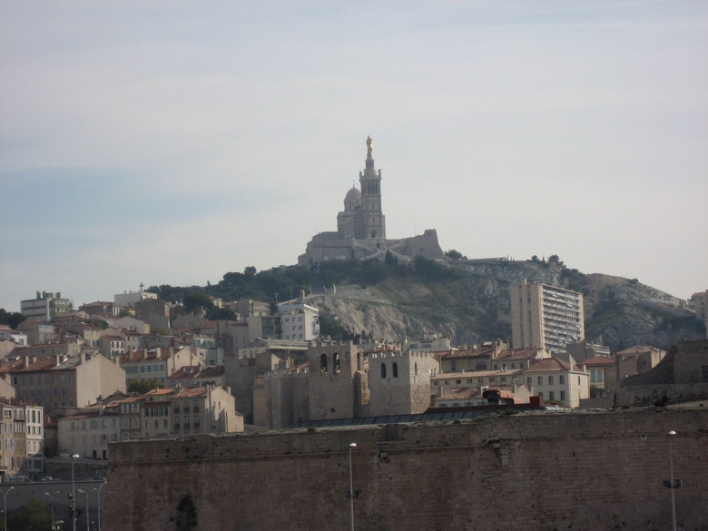 Notre-Dame de la Garde on top of hill