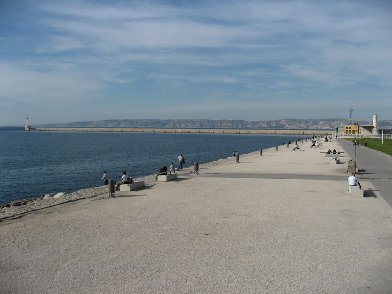 View Along the Mediterranean sea Marseille
