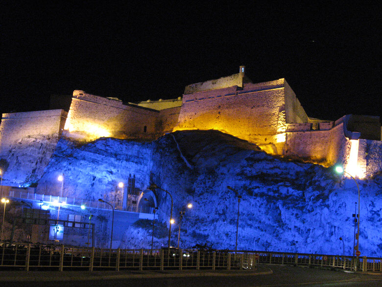 Fort St.Nicholas illuminated